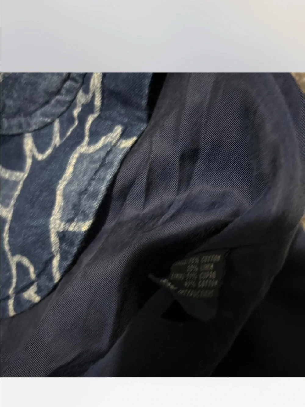 Polo by Ralph Lauren  vintage Navy and Light Gray Patterned Blazer